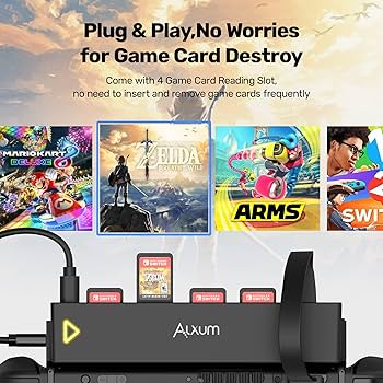 Amazon.co.jp: Alxum 2025年新登场 Switchカードリーダー 切り替え器 8