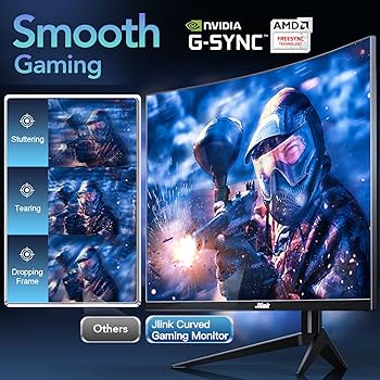 Amazon.co.jp: Jlink ゲーミングモニター 32インチ モニター 湾曲