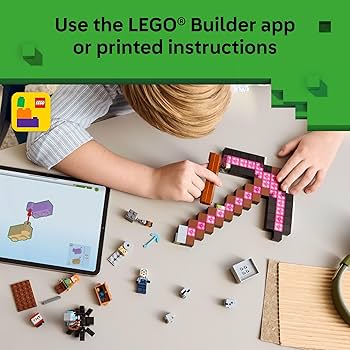 Amazon.com: LEGO Minecraft The Pickaxe Mine Kids Toy - Building