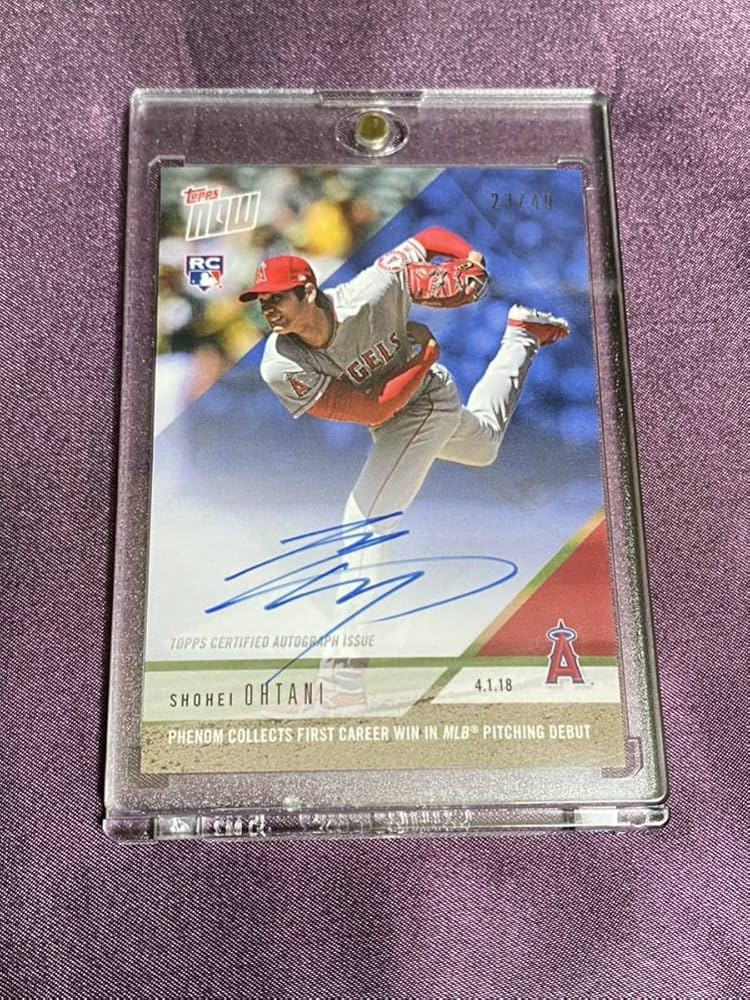 Amazon.co.jp: 大谷翔平 直筆サイン カード トレカ メジャー初勝利 On