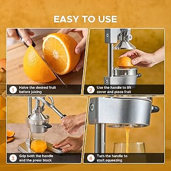 Amazon.com: CO-Z Manual Citrus Juicer, Commercial Grade Cast Iron