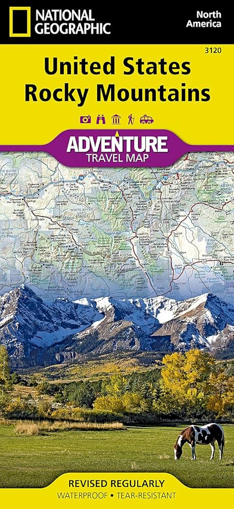 United States, Rocky Mountains Map (National Geographic Adventure