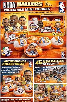 Amazon.co.jp: ZURU 5 サプライズ NBA Ballers シリーズ 2 公式 NBA
