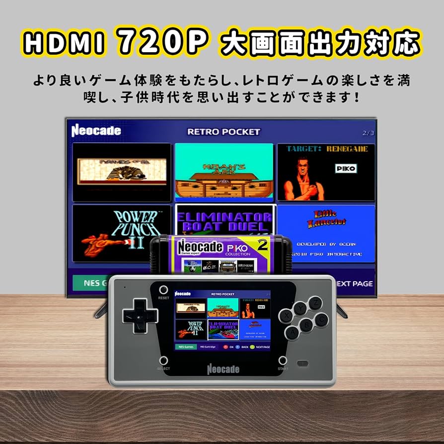 Amazon | NEOCADE ポータブル ハンドヘル ドゲーム機 30pfs セガメガ