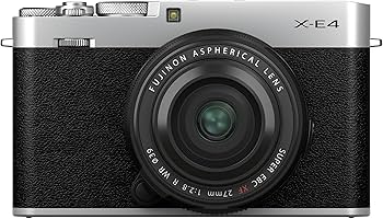 Amazon.com : Fujifilm X-E4 XF27mmF2.8 Kit - Silver : Electronics