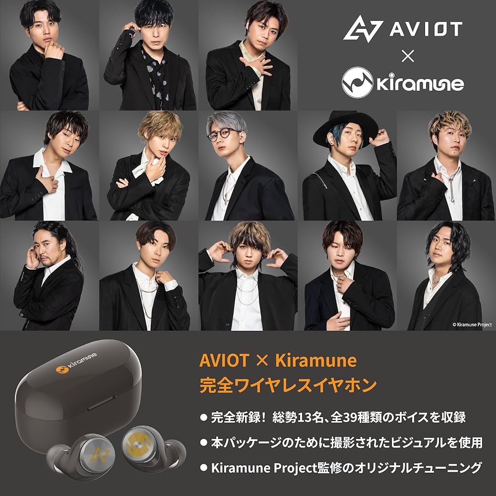 Amazon.co.jp: AVIOT TE-D01v-KRM Wireless Earphones, Kiramune