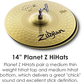 Zildjian ZP4PK-Planet Z Complete Cymbal Pack Set di Piatti per