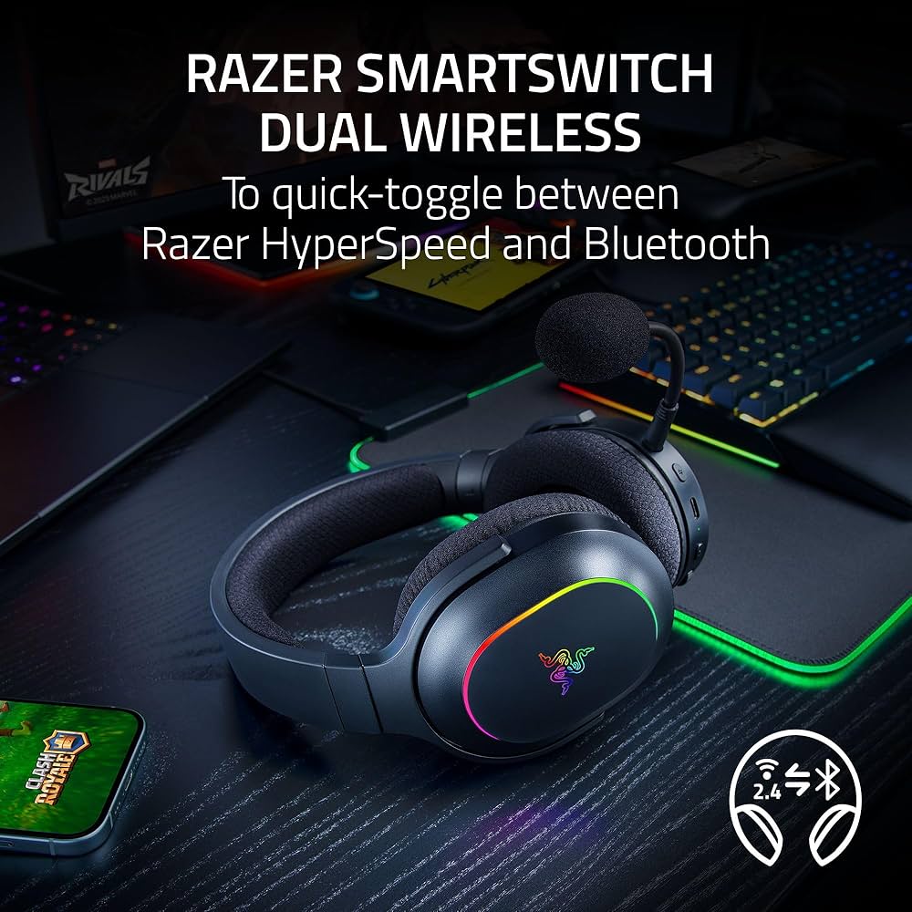 Amazon.com: Razer Barracuda X Chroma Wireless Gaming Headset: 2.4
