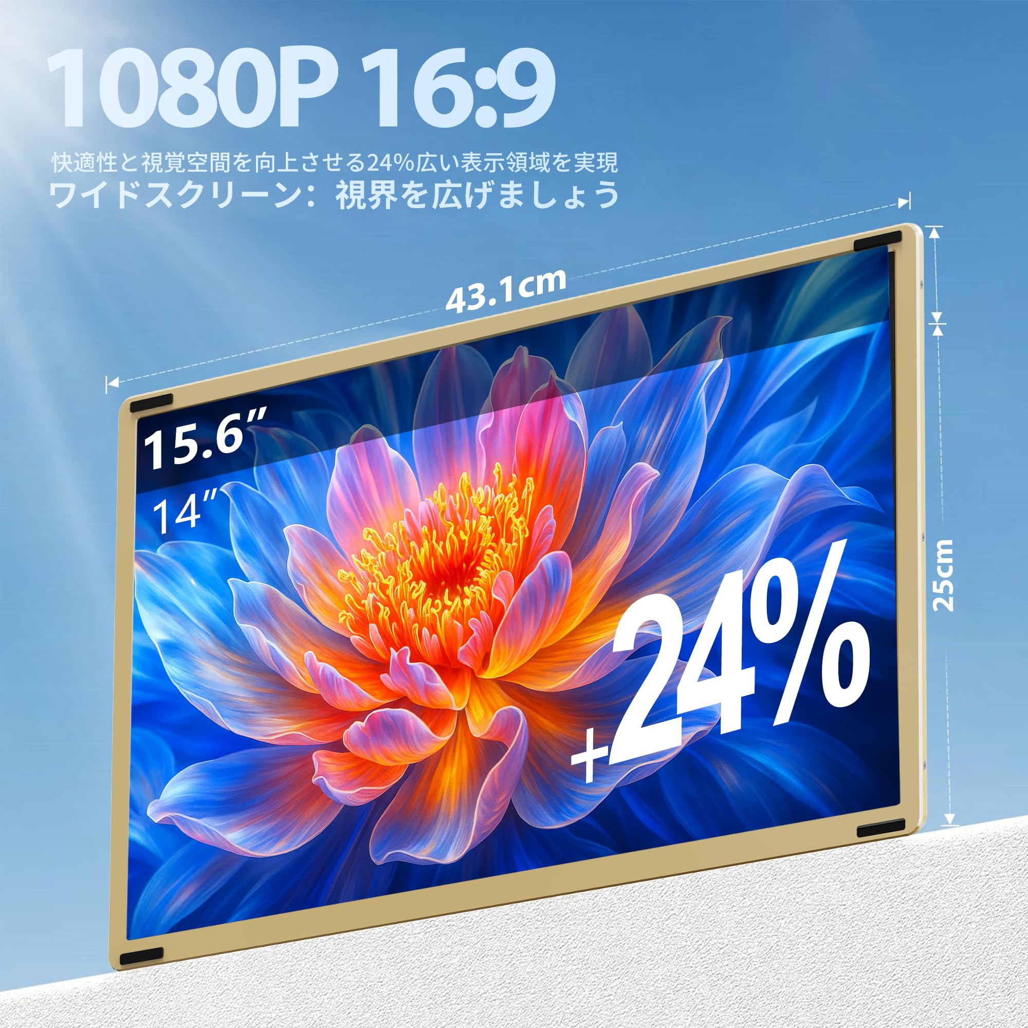 Amazon.co.jp: LivElect 15.6インチ デュアルモバイルモニター FHD