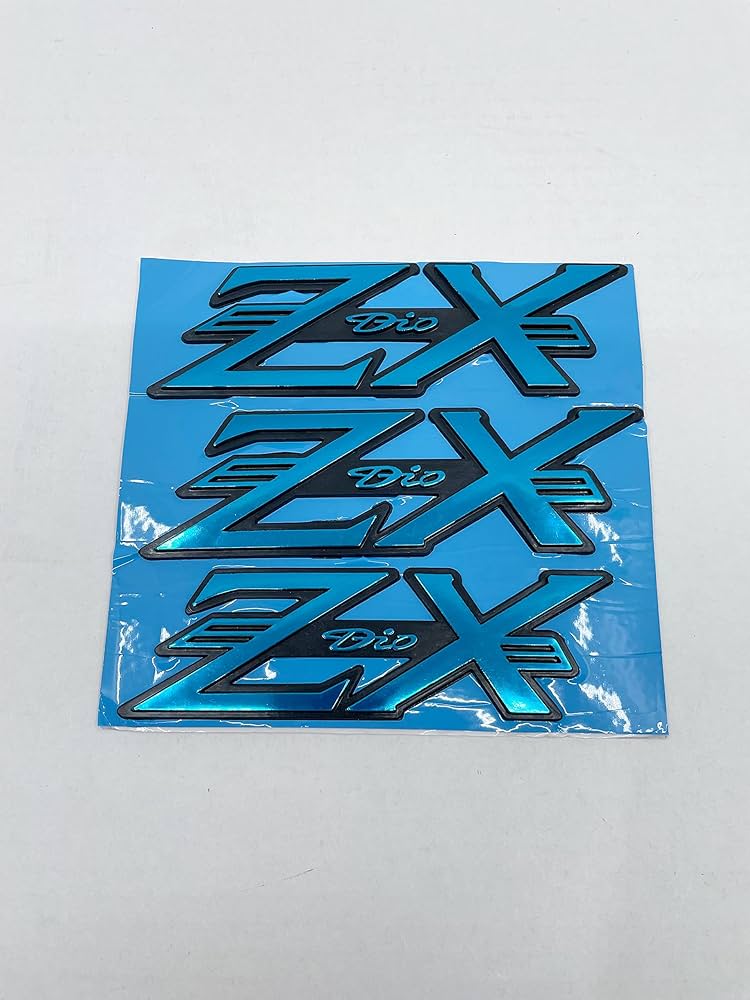 Amazon | ライブDIO AF34 AF35 ZX エンブレム 3枚/1SET (青) ブルー
