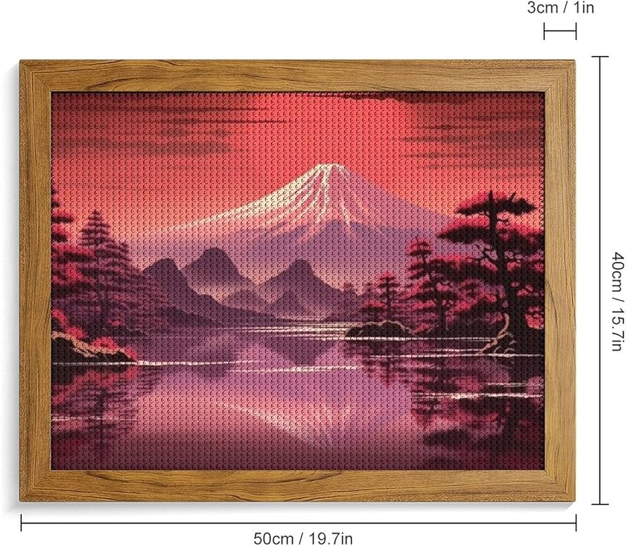 Amazon | ダイヤモンドアート キット 日本の赤富士 5D モザイクアート