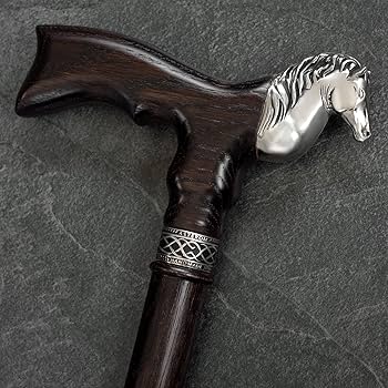 Amazon.co.jp: ユニークな馬の杖 男女兼用 ハンドメイド 木製杖
