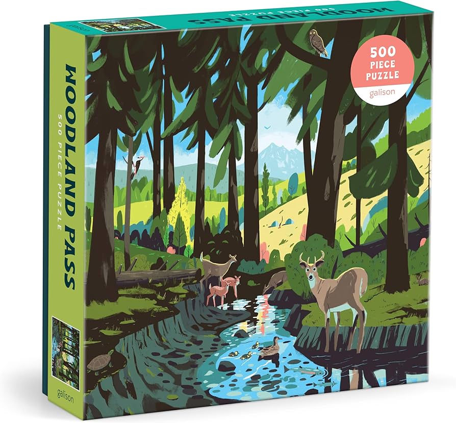 Amazon.com: Galison Woodland Pass – 500 Piece Jigsaw Puzzle