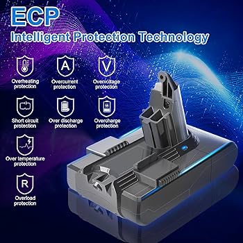 AMICROSS Upgraded 21.6V 4.5Ah Battery Replacement for Dyson V6
