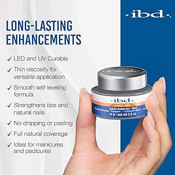 Amazon.com : IBD Hard Gel LED/UV Gels, Builder Gel Clear, 0.5 oz