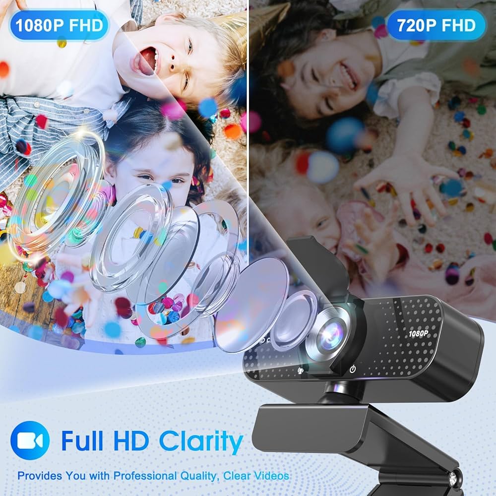 Amazon.com: TRAUSI 1080P Webcam with Active Light Correction