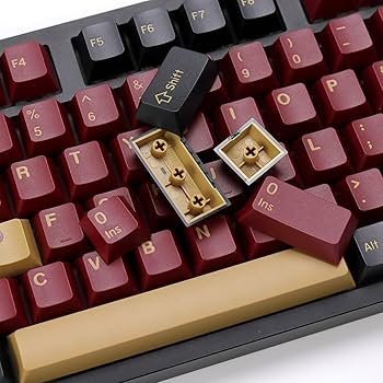 Amazon.com: KBDiy 174 Keys Clone Red Samurai Key Caps PBT Double
