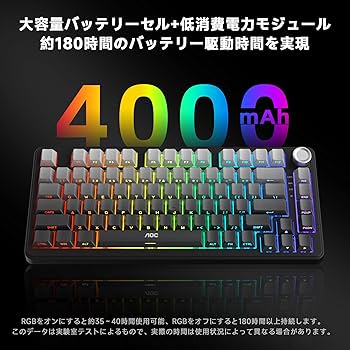 Amazon | 【国内正規品】AOC GK330 ゲーミングキーボード ワイヤレス