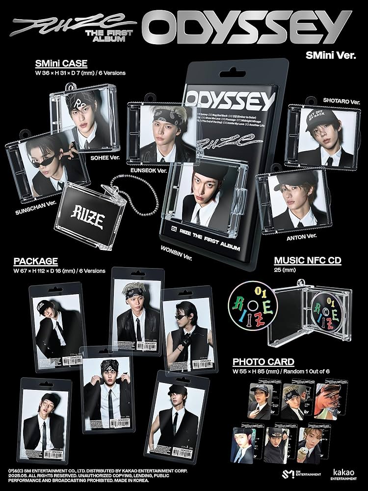 Amazon.co.jp: ライズ RIIZE Odyssey [SMini Ver.] Smart Album [韓国