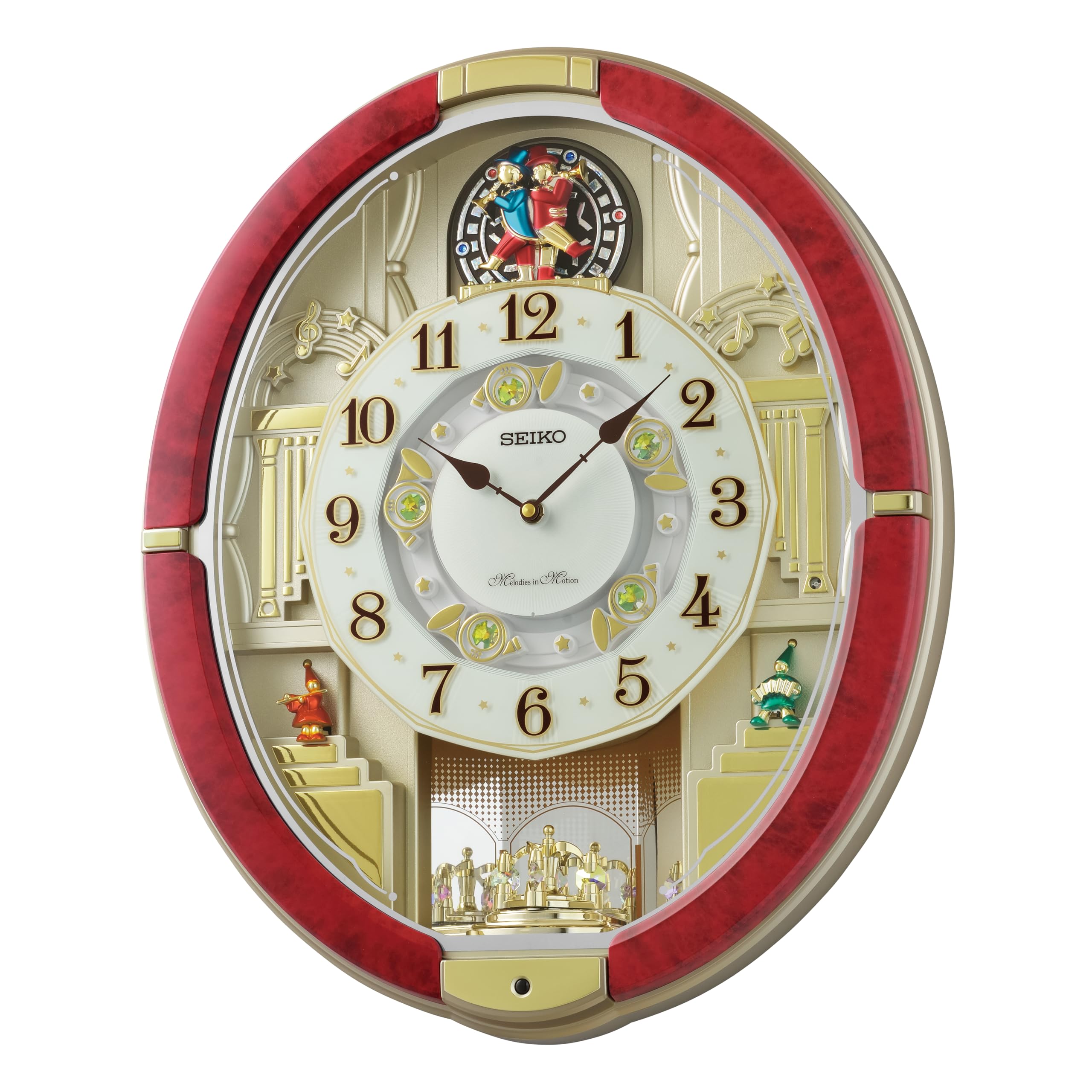 Amazon.com: Seiko QXM612RRH 30 Melodies in Motion Rotating