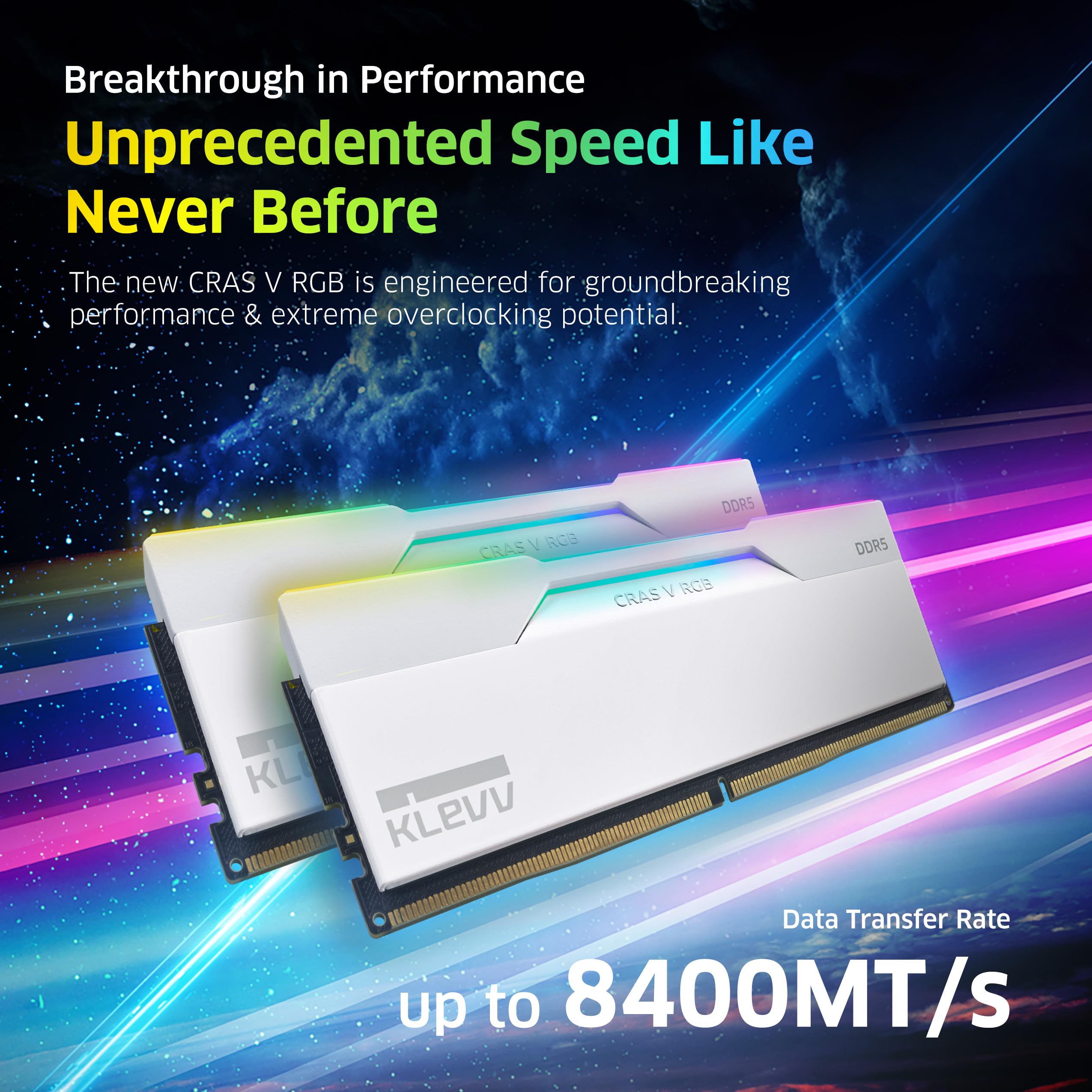 KLEVV CRAS V RGB DDR5 32GB (2x16GB) 6400MHz CL32 SK Hynix A-Die