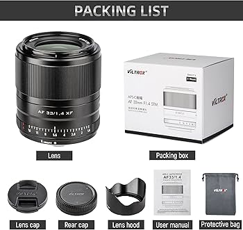 Amazon.com : VILTROX 33mm F1.4 fujifilm X Mount f/1.4 XF AF Auto