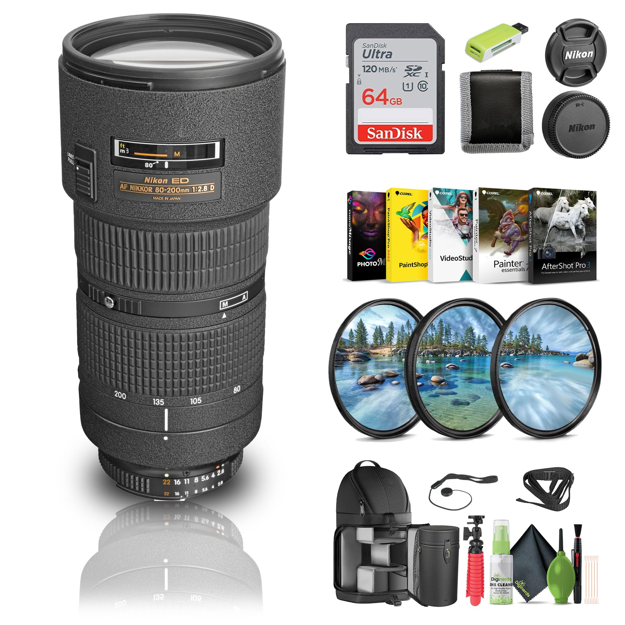 Amazon.com : Nikon AF Zoom-NIKKOR 80-200mm f/2.8D ED Lens (1986) +