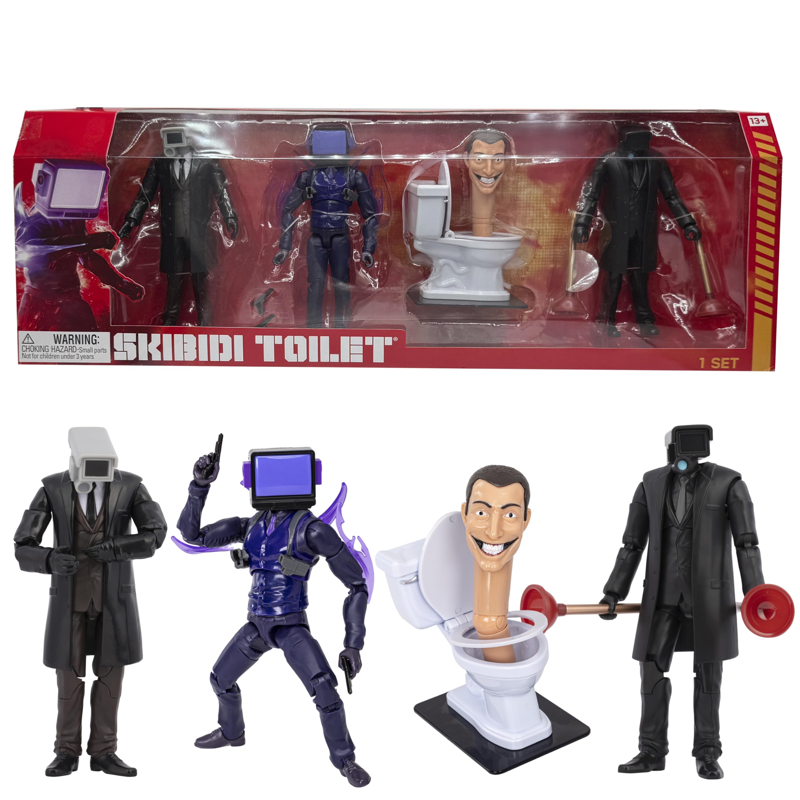 Amazon.com: Skibidi Toilet Deluxe 6 inch Figure,Series 2