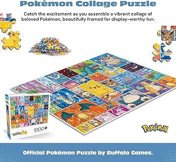 Amazon | Buffalo Games - ポケモン - フレーム - 1000ピース