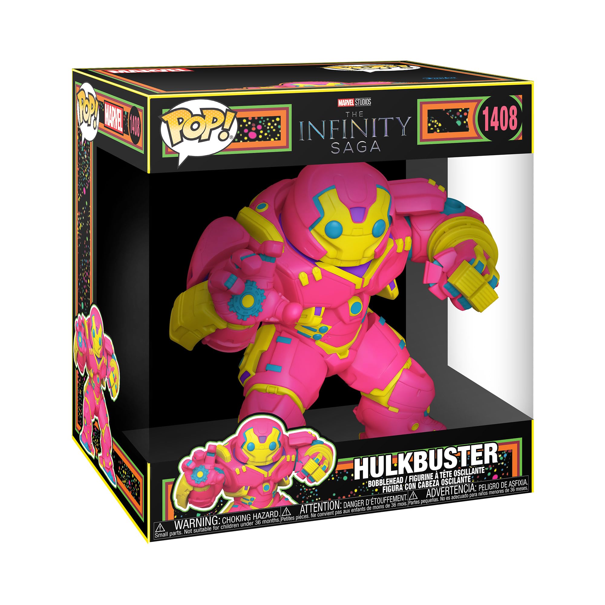 Amazon.com: Marvel Iron Man Infinity Saga Black Light Jumbo Hulk