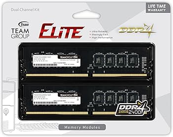 Amazon | TeamGroup Elite 16 GB ( 2 x 8gb ) ddr4 2400 MHz DIMM