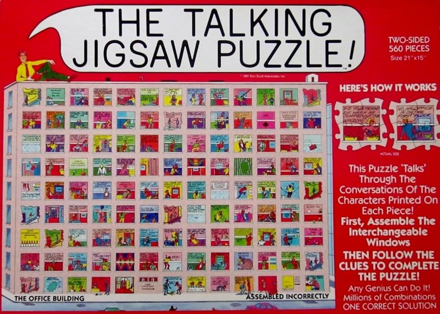 The Talking Jigsaw Puzzle ~ The Office Building ~ Double Sided 560
