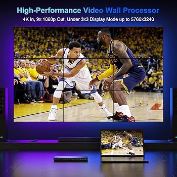 Amazon | ビデオウォールコントローラー 3x3 4K、PORTTA HDMIビデオ