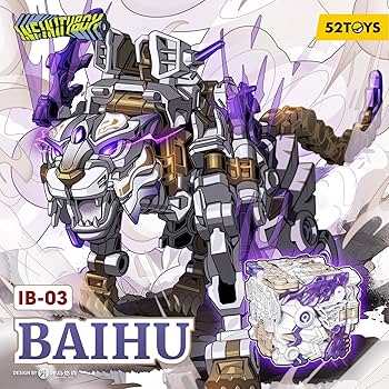 Amazon.com: 52TOYS Infinity Box IB-03 White Tiger Deformation Toys