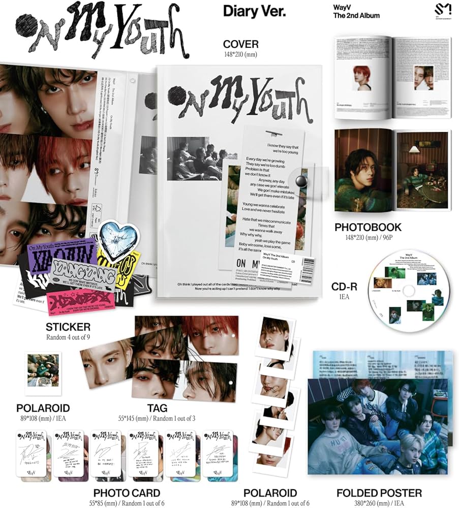 Amazon.co.jp: ウェイシェンブイ WayV - On My Youth [Diary Ver