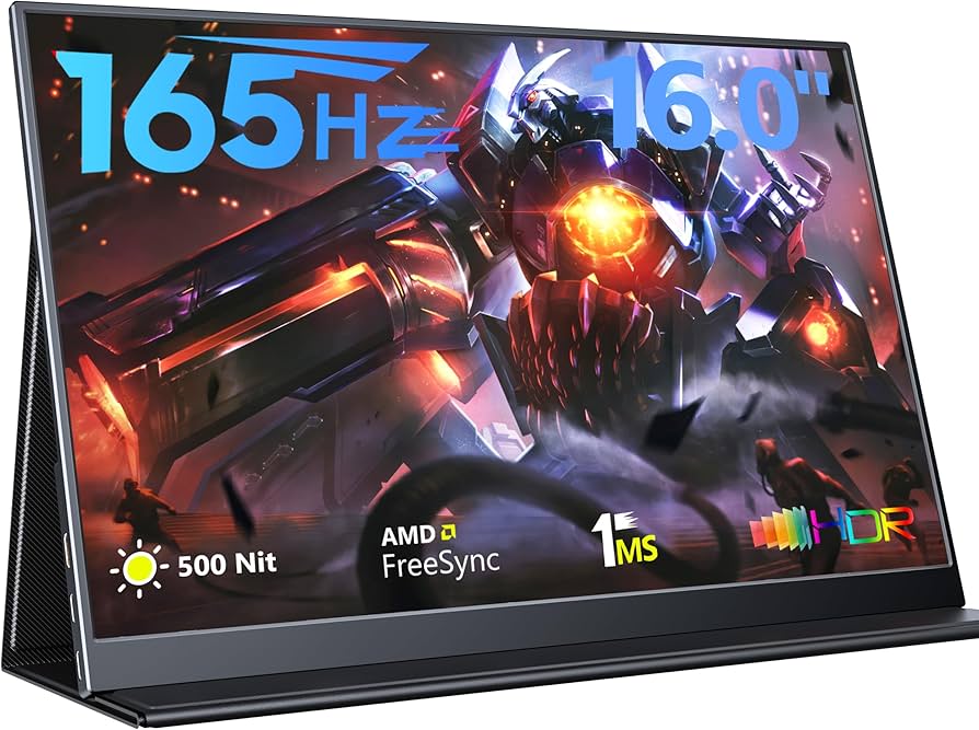 Amazon.com: MAGICRAVEN 165Hz Portable Gaming Monitor, 16