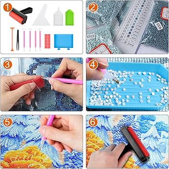 Amazon | MOZOWO ダイヤモンドアートキット ダイヤモンドアートツール