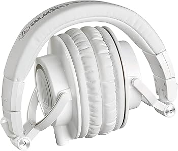 Audio Technica ATH-M50XWH Headphones - White : Audio-Technica