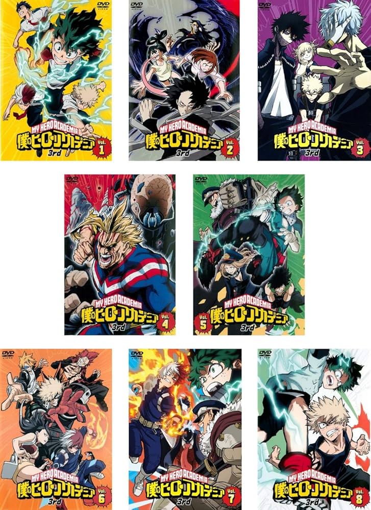 Amazon.co.jp: 僕のヒーローアカデミア 3rd [レンタル落ち] 全8巻