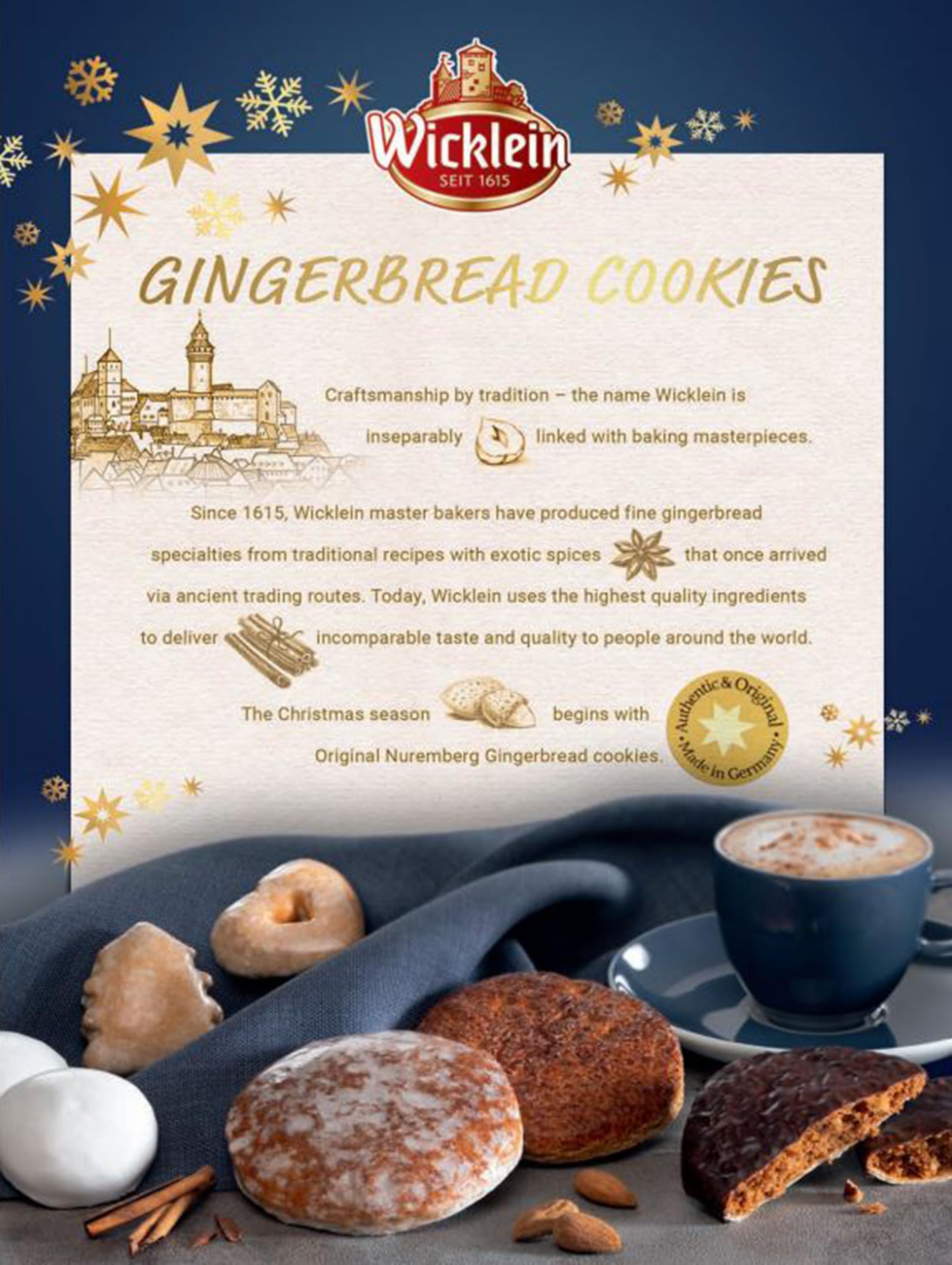 Amazon.com: Wicklein Mini Nurnberger Elisen-Gingerbread Baked