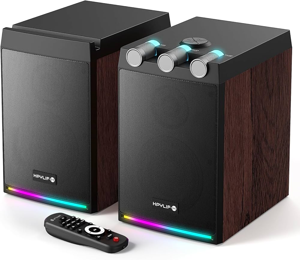 Amazon.co.jp: HPYLIF·H ブックシェルフスピーカー 2ウェ デスクトップ