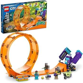 Amazon.com: LEGO City Stuntz Smashing Chimpanzee Stunt Loop 60338