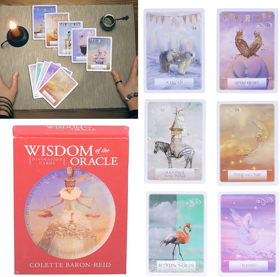 Amazon.co.jp: タロットデッキ、知恵オラクルカード52pcs絶妙な紙