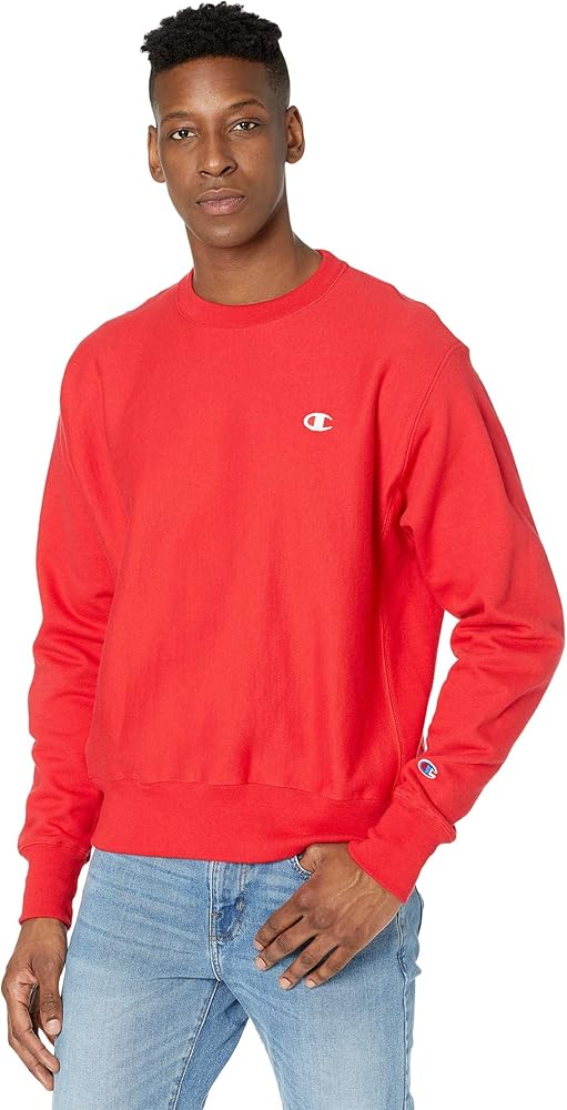 Champion LIFE Men's Reverse Weave Sweatshirt,Team Red Scarlet/Left
