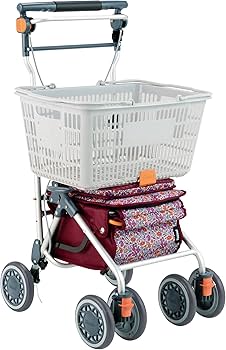 Amazon | 幸和製作所 カゴノアM シルバーカー ミドルタイプ レッド