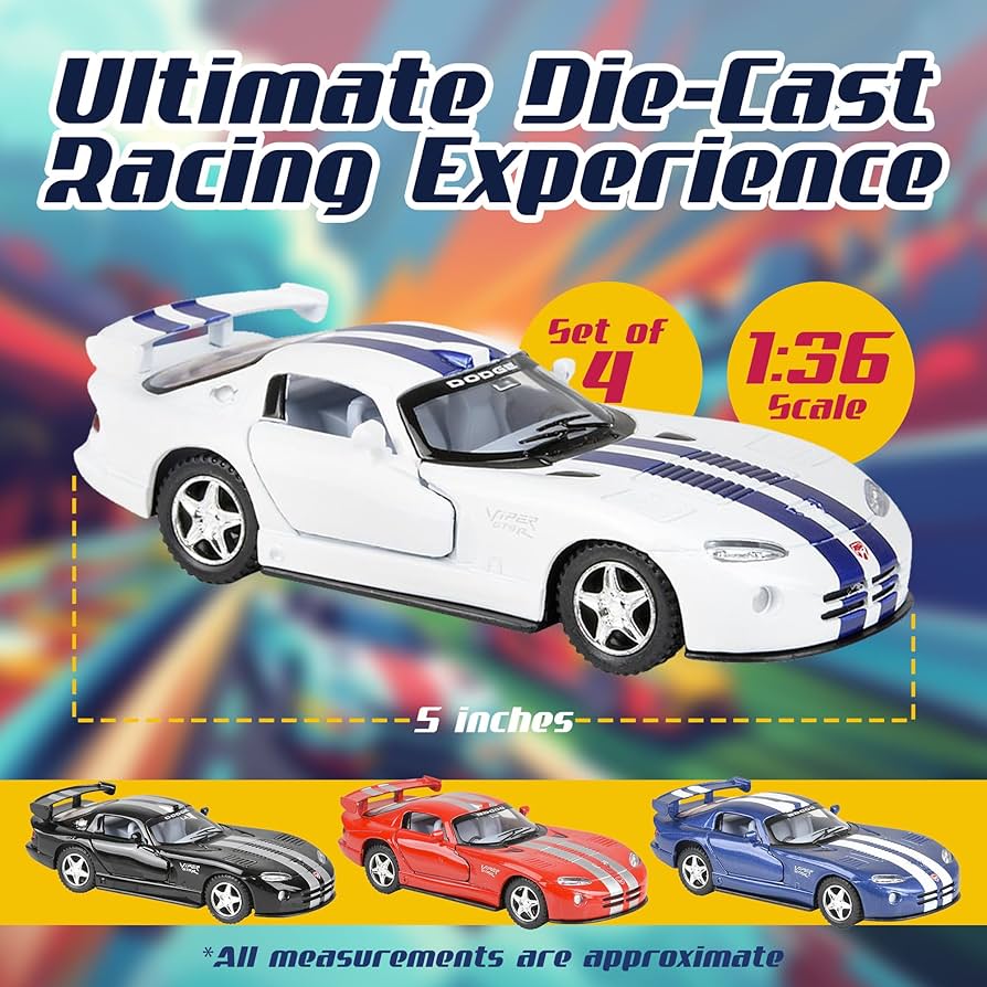 Amazon.co.jp: Dodge Viper GTS-R ダイカストトイ ミニチュア レプリカ