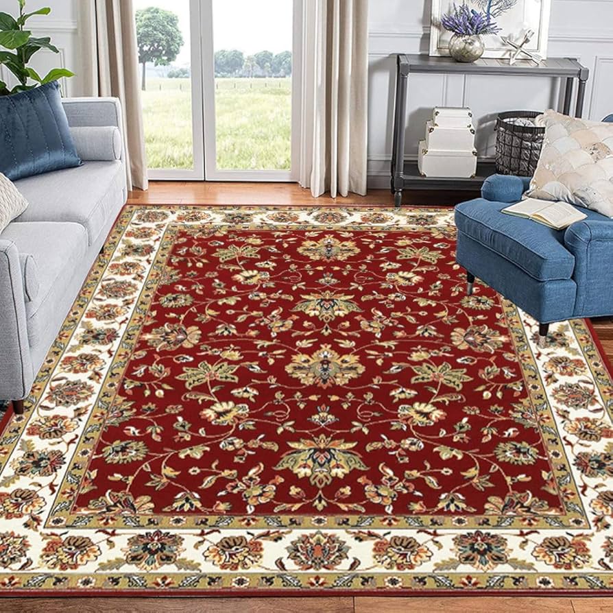 Amazon｜mongdodo ラグ カーペット 160×230cm 絨毯風 フラワー