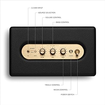 Amazon.com: Marshall Acton III Bluetooth Home Speaker, Black