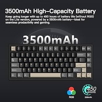 Amazon.com: KEEBMONKEY WOBKEY Rainy 75 CNC Aluminum HMX/JWK/Cocoa