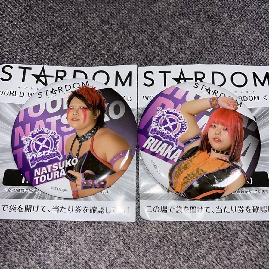 Amazon | スターダム くじ 缶バッジ STARDOM 女子プロレス 琉悪夏 る